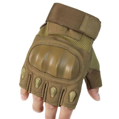 China Gujia Guantes Private Label Multifunctional Custom Green Mechanix Indestructible Mechanics Knuckles Hard Military Army Half Finger Tactical Glove for sale