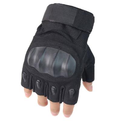 China Multifunctional Gujia Knuckle Rubber Hard Motorcycle Sports Outdoor Camping Shooting Raising Hunting Army Military Half Finger Tactical Gloves for sale