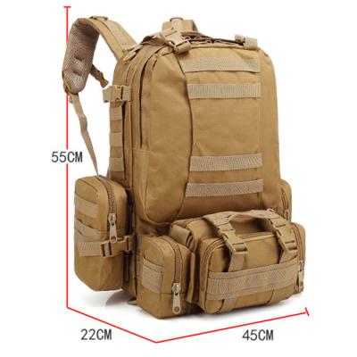 China Wholesale Gujia 53L Oxford Camping Training Waterproof Outdoor Rise Military Shoulders Backpacks Sports Tactical Bag for sale