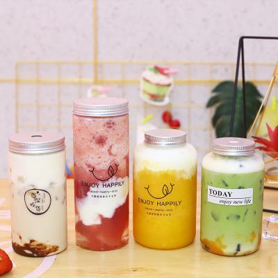 China 350ML Beverage Hot Filled Bottles French Square Plastic Bottle Food Grade PET Juice Bottle for sale