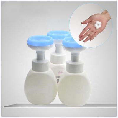 China Personal Care 8 oz PET Hand Wash Plastic Foam Soap Liquid Bottle With Flower Foam Pump for sale