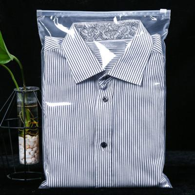 China Security Customized Matt Clothing Packaging Bag Clear Opp Bag Plastic Self Sealing Pouch Zipper Bag for sale