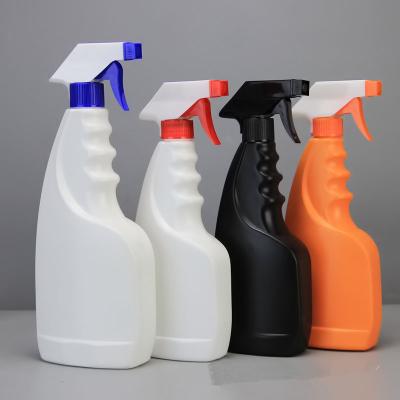 China Household Products 500ml 750ml 1L 25OZ 32OZ HDPE Bottle Trigger Spray Clean Plastic Bottle With Finger Grip for sale