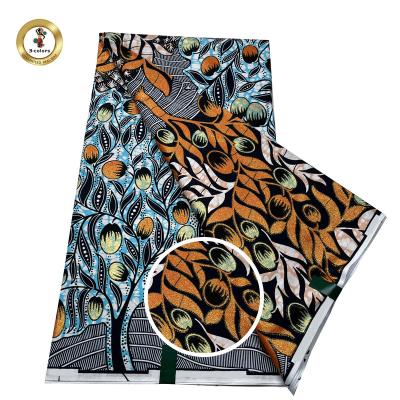 China New High Quality Anti-static Cotton Soft 100% Hand Feel African Ankara Wax Fabric For Clothes for sale