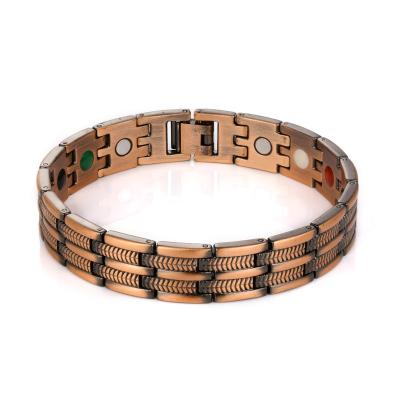 China 2022 Vintage Hot Sales Bio Therapy Health Copper Magnetic Bracelet for sale