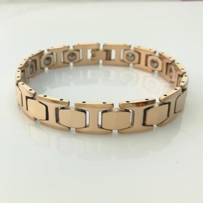 China CLASSIC 99.999% Germanium Bangle Jewelry Gold Tungsten Bracelet For Men for sale