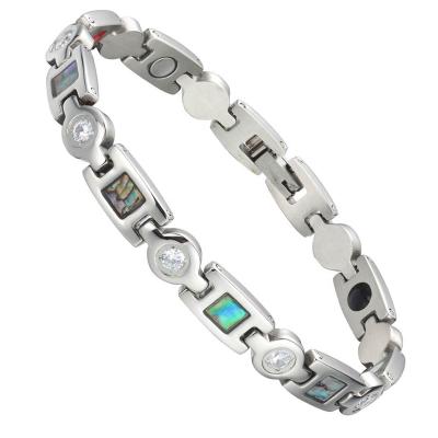 China 2022 Hot Sales Casual/Sporting Shell Stainless Steel Magnetic Bracelet For Women for sale