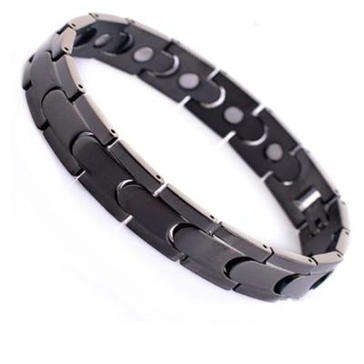 China Fashionable High Quality Casual/Sporting Hematite Stainless Steel Man Health Care Magnetic Detachable Bracelets for sale