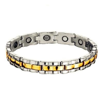 China XLT-488 Stainless Steel Gold Casual/Sporty Classic Magnetic Bracelet for sale