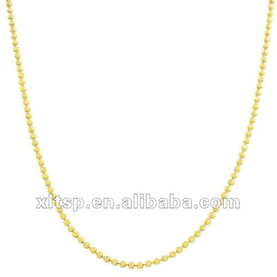 China XLT-TN77 OME& ODE Stainless Steel Gold Ball Chain Necklace for sale