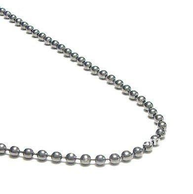 China TN6 3.2 Stainless Steel Balls Bead Chain Necklace Designs Pendant Necklace Fashion Jewelry for sale