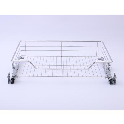 China Sustainable Cheap Price Stainless Pull Out Drawer Baskets Wire Steel Pull-out Basket for sale