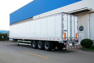 China Truck Refrigerated Tractor Trailer Reefer Custom Cargo Trailers High Wall Thickness for sale