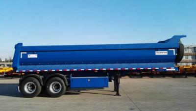 China Frameless Dump Truck Trailer Commercial Bumper Pull Dual Axle Dump Truck for sale