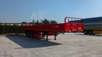 China South America Aluminum Flatbed Semi Trailer Low Bed High Strength Steel for sale