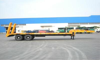 China 2 Axles Low Bed Trailer Low Bed Container Transport Trailer For Carry Machinery for sale