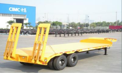 China Flatbed Low Bed Loader Automatic Lifting Customized For Large Loading Excavator for sale