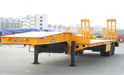 China Hydraulic Low Bed Trailer Detachable Gooseneck Type With Side Extension for sale