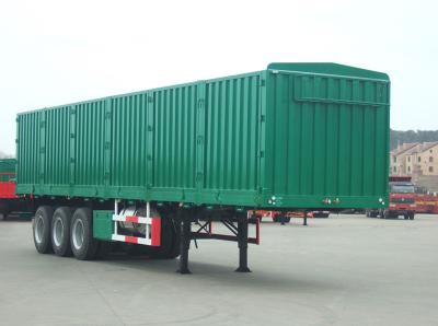 China 3 Axle Dry Van Trailer Cargo Box Van Trailer 13M Length For Coal Transporting for sale