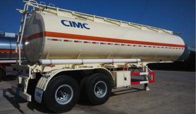 China 425 / 65R22.5 Diesel Tank Trailer Mobile Fuel Trailers Single Tire Double Axles for sale