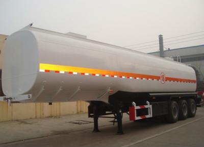 China 40000 Liters Fuel Tanker Semi Trailer Oval Shape Distortion Resistence for sale