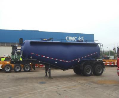 China Commercial Durable Cement Tanker Trailer 35-40 Tons With Independent Engine for sale