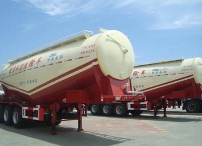 China Enclosed Cement Hauling Trailers Pneumatic Standard Mechanical Suspension for sale