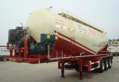 China Large Capacity Cement Powder Tank Semi Trailer V Silo Shape FR Container for sale