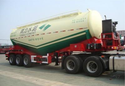 China 42CBM Bulk Cement Truck Mechanical Suspension For Transport Powder Material for sale