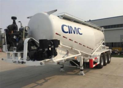 China Particle Cement Hauling Trailers Tank Semi Trailer With 8m3 Compressor for sale