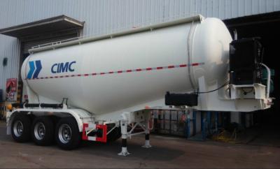 China Pneumatic Cement Tanker Trailer Cement Bulk Carrier Truck Mechanical Suspension for sale