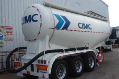 China Three Axles Cement Tanker Trailer Q235 Q345 Carbon Steel Bulk Cement Truck for sale