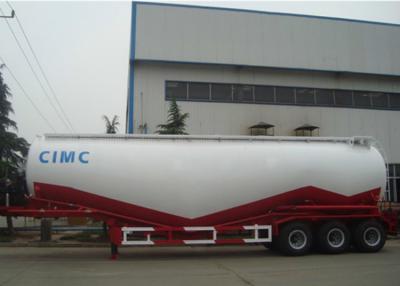 China 36m3 Cement Powder Tankers Triple Axles Carbon Steel Customized Color for sale