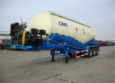 China Storage Powder Cement Semi Trailer Diesel Engine CIMC Pneumatic Type for sale