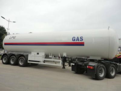 China 26.915 Tons LPG Tank Trailer 58100 Liters Gas Lpg Storage Tank Trailer for sale