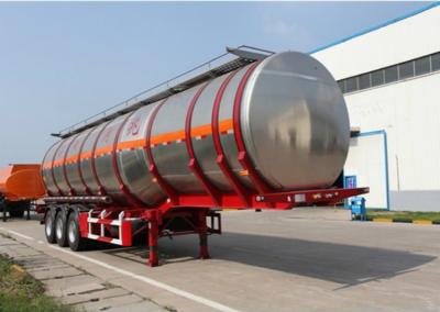 China Insulated Nitrate Stainless Steel Semi Trailers Tri Axle Tanker Trailer for sale