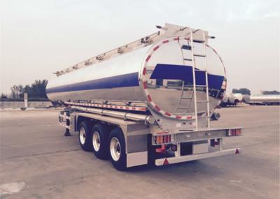 China 3 Axles 40 Tons Liquid Tank Trailers Mirror Stainless Steel With Insulation Layer for sale