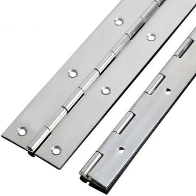 China Case Tool Box Equipment Case Factory Directly Military Stainless Steel 201/304/316 Long And Small 180 Degree Metal Piano Hinge Hardware Continuous Folding for sale