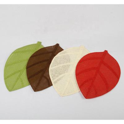 China Sustainable Hot Sale High Quality Irregular Paper Woven Hot Place Mat Food Table Mat For Heat Resistance And Table Decoration for sale