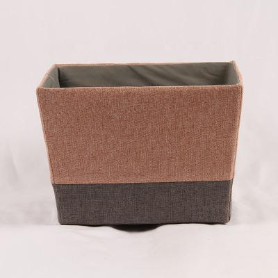 China Eco-Friendly Collapsible Cotton Rectangle Storage Box Storage Baskets Cabinet Box Canvas Organizer Sustainable Storage Box for sale