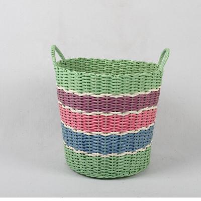 China Sustainable Modern Large Laundry Storage Basket Plastic Style Toy Storage for sale