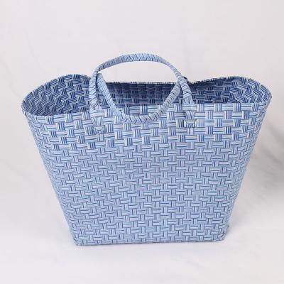 China Other Hot Selling Large Handmade Plastic PP Tote Bag Paper Straw Beach Bag for sale