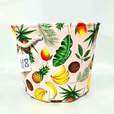 China Stroge Textiles Viable Toy Cloth Sundrises Silk Basket for sale