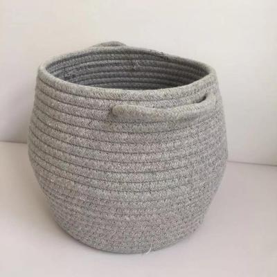 China New Beautiful Hot Colorful Wholesale Custom Eco-friendly COTTON ROPE Basket Case Viable Large for sale