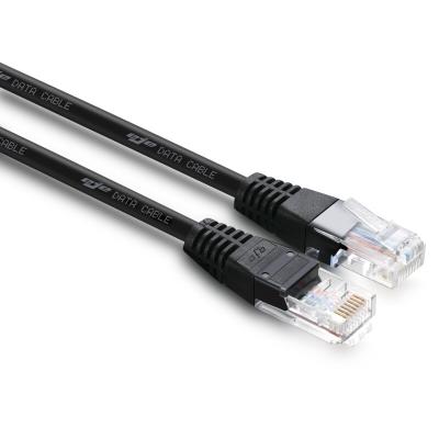 China Schwarzes UTP-Patchkabel der Kategorie 5e 24AWG CCA UL 6ft Netzwerkpatchkabel der Kategorie 5e zu verkaufen