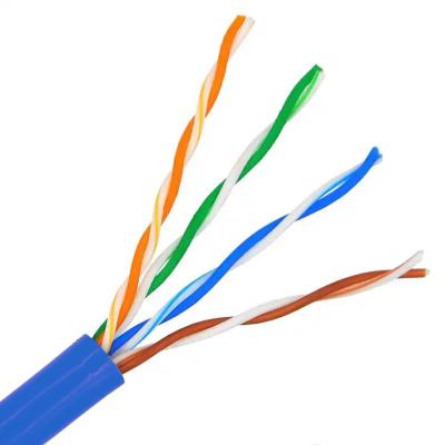 中国 24 AWG RJ45ケーブルロール PVCジャケット 1000 フィートロール Cat5eケーブル 販売のため