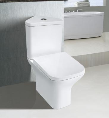 China Double-flush new design ceramic toilet with corner water tank HTT-CIS06A for sale