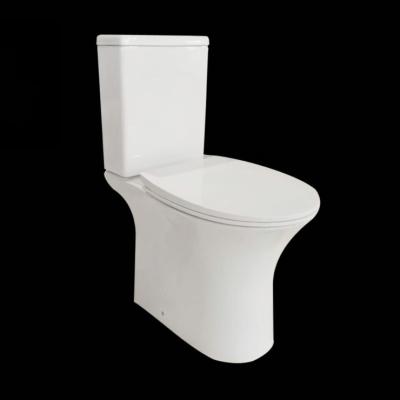 China Double-Flow Ceramic Sanitary Ware Rimless Close Coupled Toilet With Comfort Size HTT-CIT35 for sale