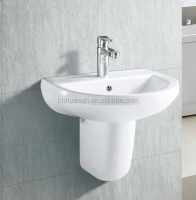 China Eco-friendly Sanitary Ceramic Wall Hung Hand Wash Basin For Bathroom HGB-1003 for sale