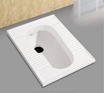 China Without Flushing Squat Pan Toilet Bowl For Country HSP-D001 Damper Gravity for sale